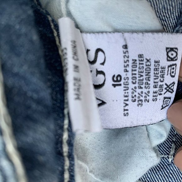 VGS Women Jeans Size 16 Blue Slim Boot Embroidery - Picture 11 of 11